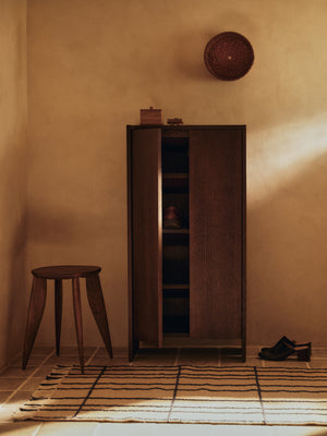 Ferm Living Feve bijzettafel Walnut