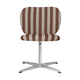 Ferm Living Rico eetkamerstoel Louisiana Sand/Chocolate swivel chroom