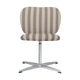 Ferm Living Rico eetkamerstoel Louisiana Sand/Off-White swivel chroom