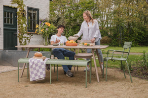 Fermob Luxembourg tuintafel 207x100 cm Candied orange