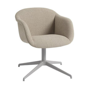 Muuto Fiber Soft eetkamerstoel gestoffeerd Ecriture 240 swivel