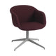 Muuto Fiber Soft eetkamerstoel gestoffeerd Vidar 693 swivel