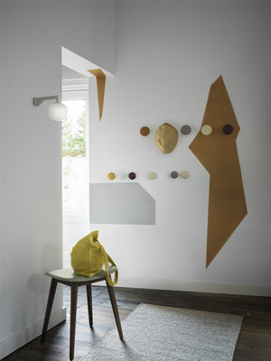 Muuto Dots wandhaak set van 5 Oak