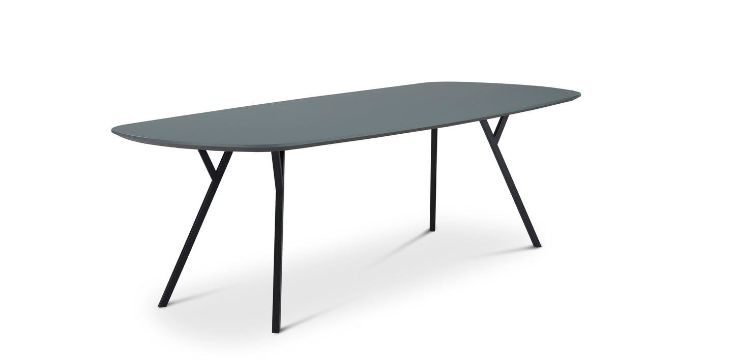Dyyk Float eettafel 260x110 cm verde comodoro zwart