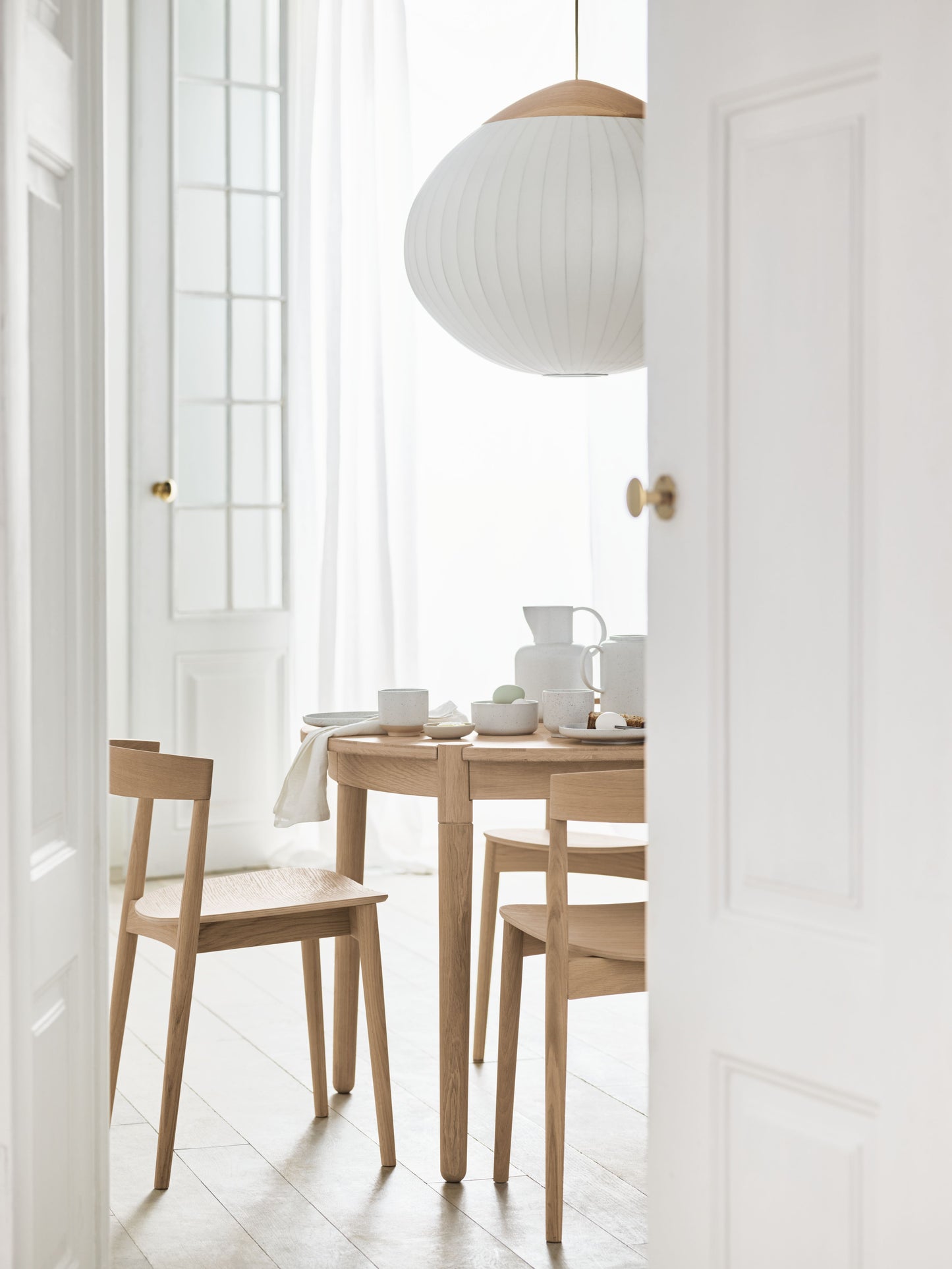 Bolia Acorn hanglamp Ø64 cm donker eiken textiel