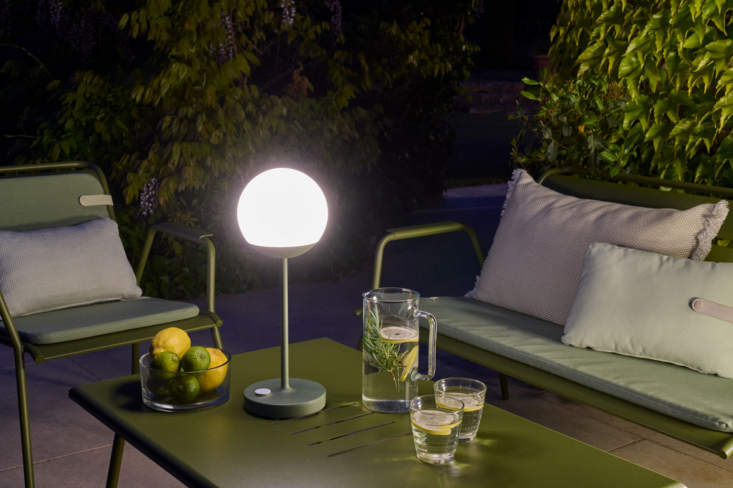 Fermob Color Mix zitkussen tuinbank 106x35 cm Burgundy