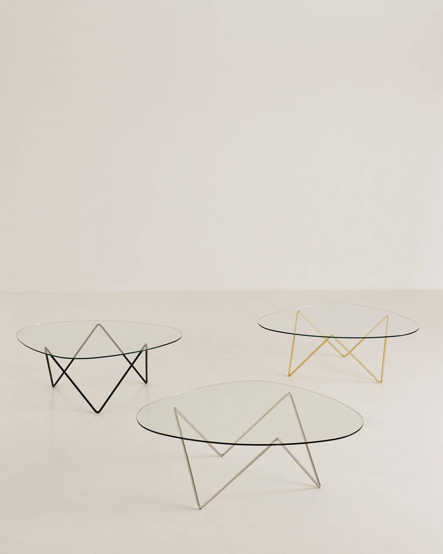 Gubi Pedrera salontafel chrome