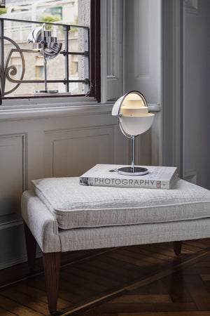 Gubi Multi-Lite portable lamp Chrome / White