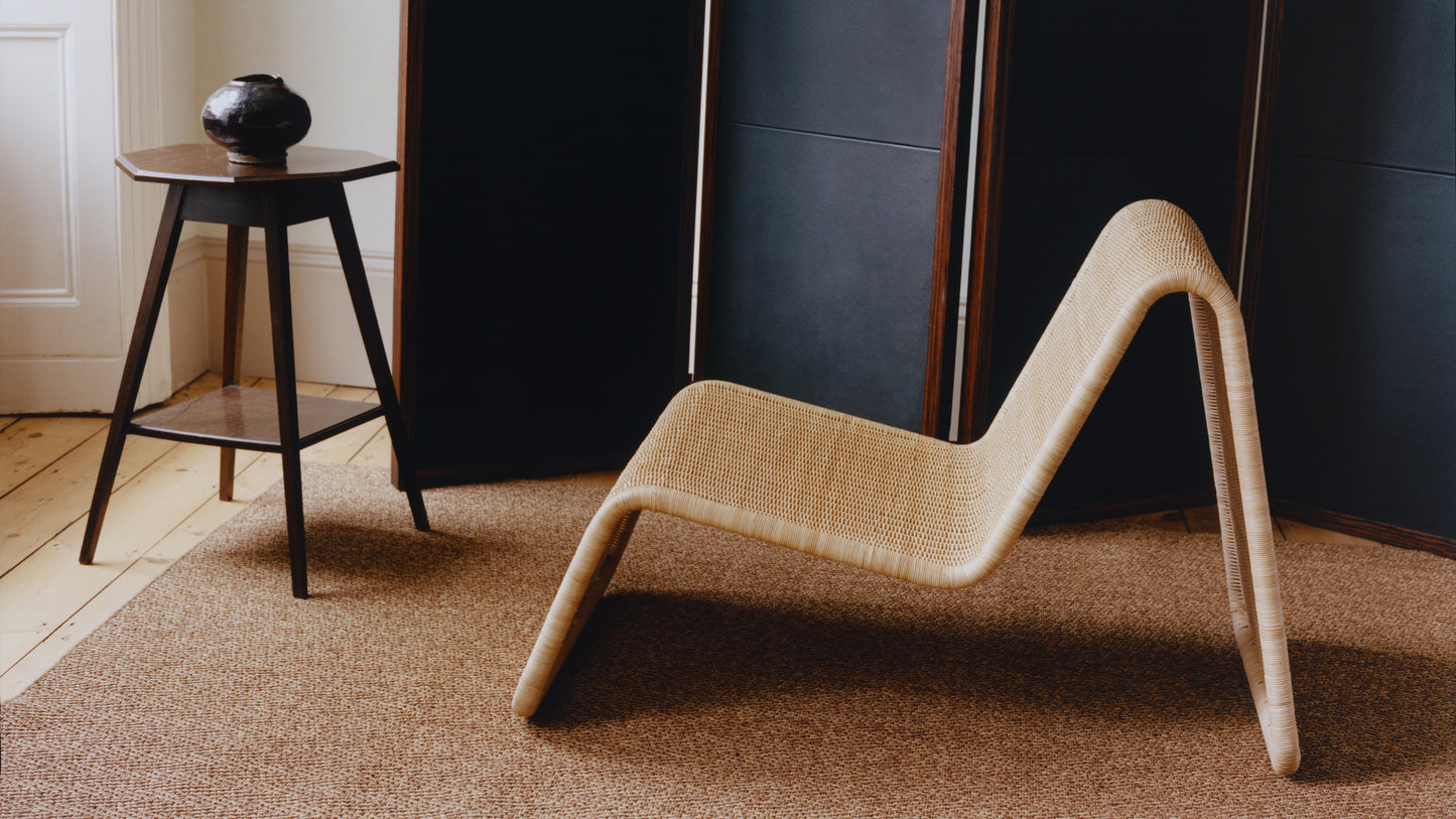 Gubi Bonacina P3 loungestoel Rattan