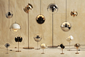 Gubi Multi-Lite hanglamp Brass / Rose Dust
