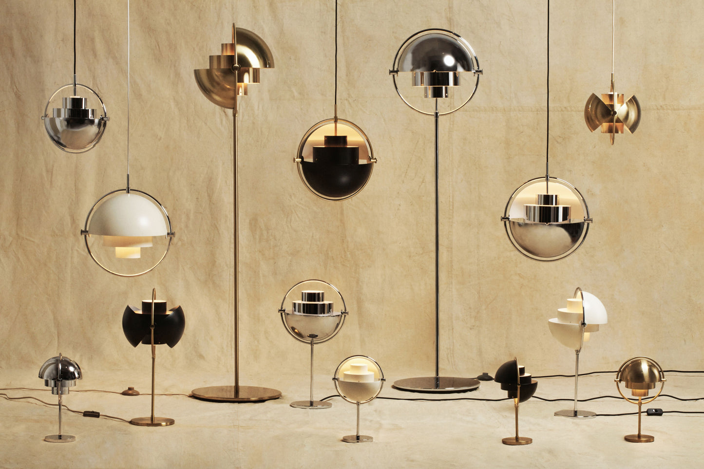 Gubi Multi-Lite hanglamp Chrome