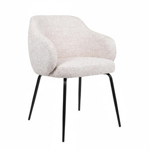 HelloChair HC05 Shulby eetkamerstoel Field Sand vierpoot zwart