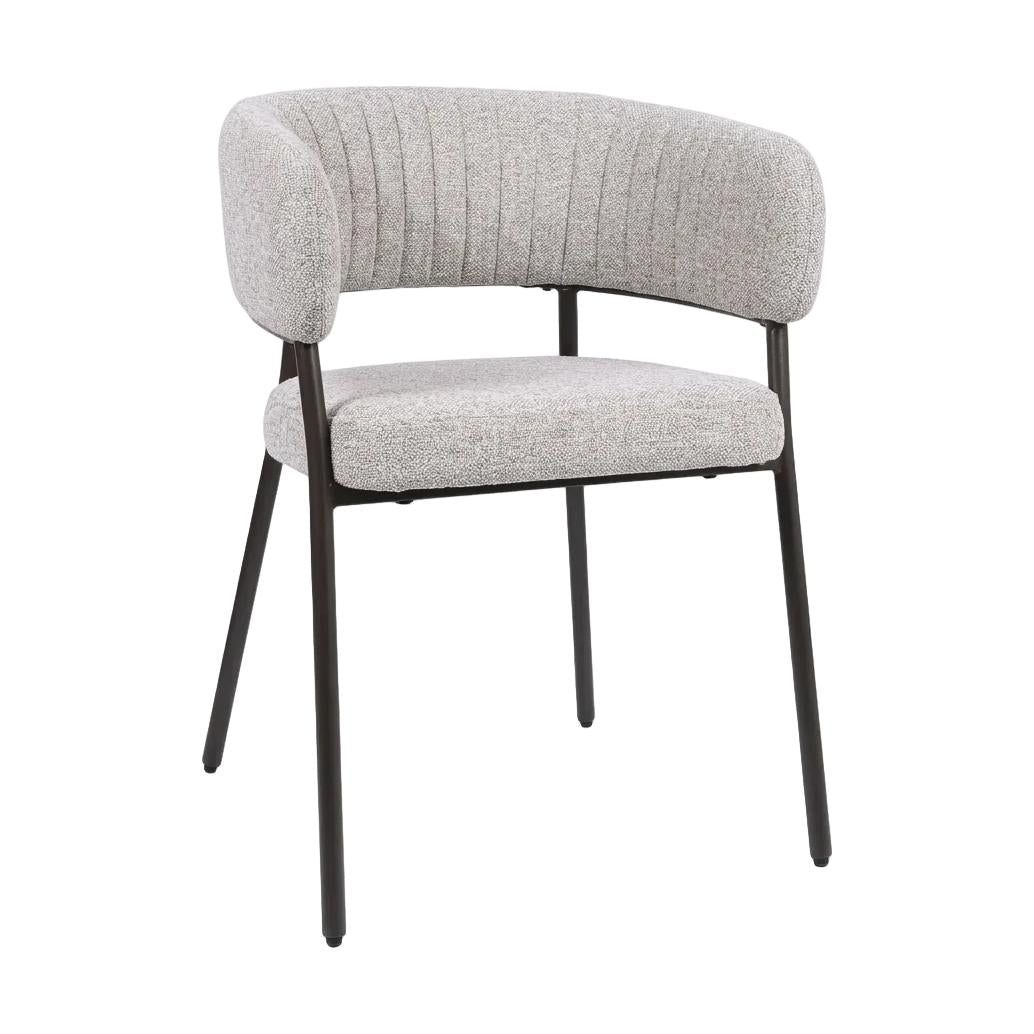 HelloChair Lovi eetkamerstoel JSJ Taupe poot dark brown