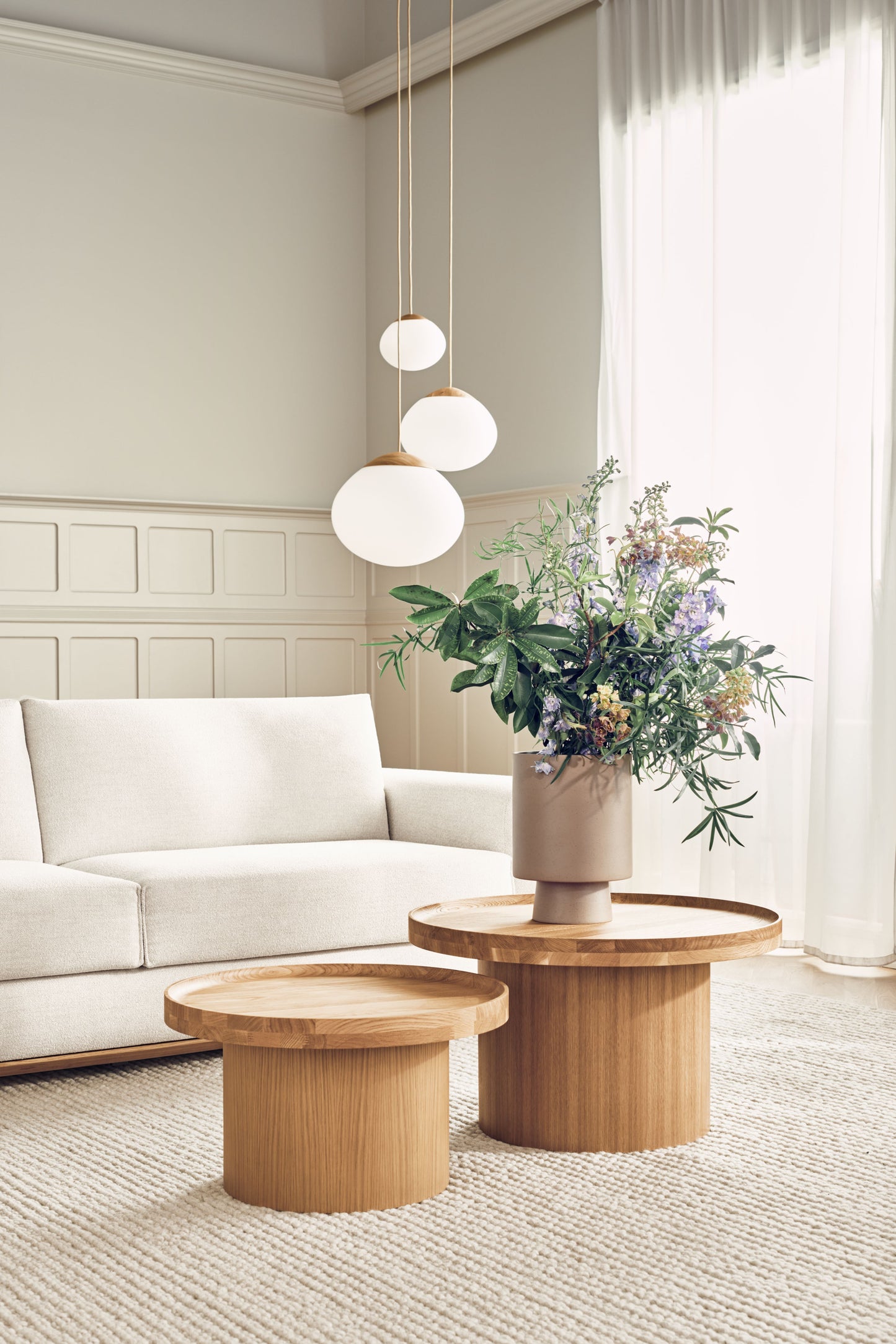 Bolia Acorn hanglamp Ø21 cm donker eiken glas