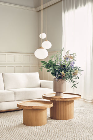 Bolia Acorn hanglamp Ø21 cm donker eiken glas
