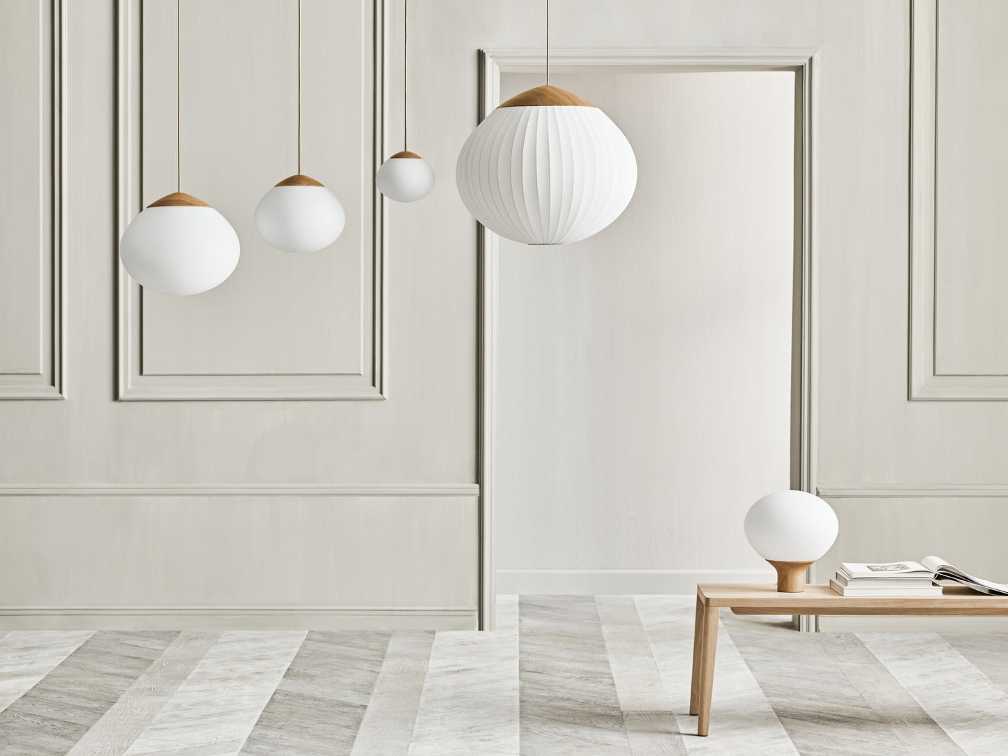 Bolia Acorn hanglamp Ø41 cm donker eiken textiel