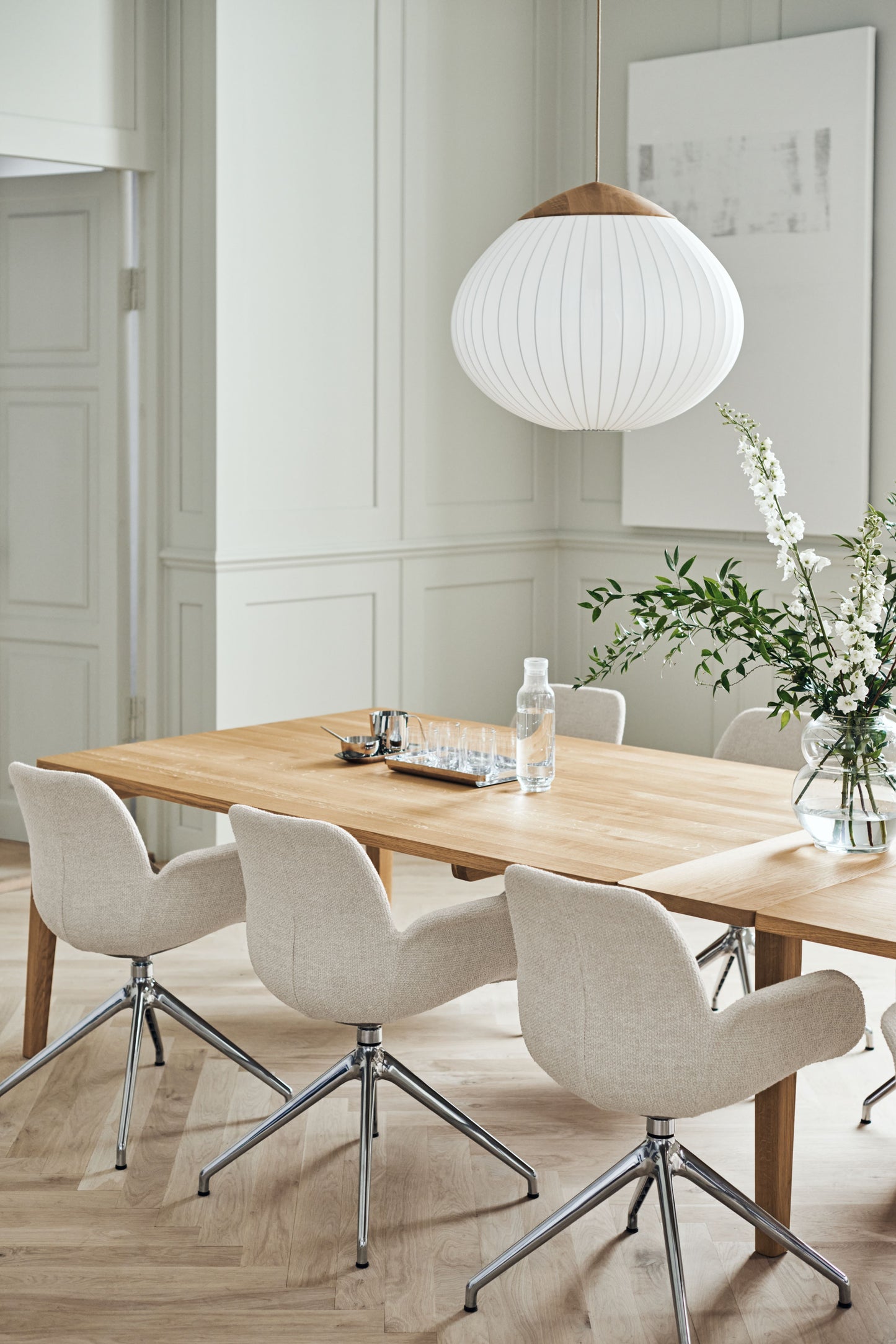 Bolia Acorn hanglamp Ø41 cm geolied eiken textiel