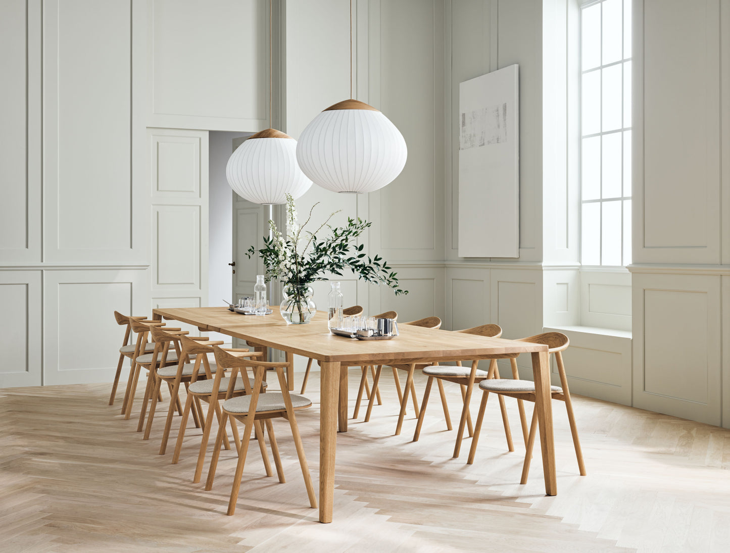 Bolia Acorn hanglamp Ø64 cm geolied eiken textiel