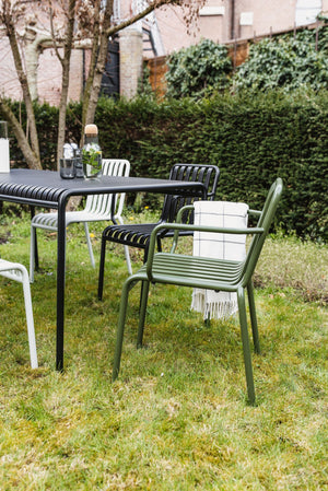 HAY Palissade tuinstoel met armleuning Cream White