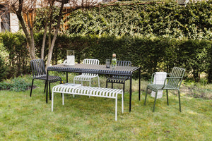 HAY Palissade tuinstoel met armleuning Cream White