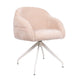 HelloChair HC125 Bredo eetkamerstoel Be Cotton Nude 1680 plat draaipoot R grain