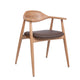HelloChair HC309 Ori eetkamerstoel leer Chocolate eiken manaco