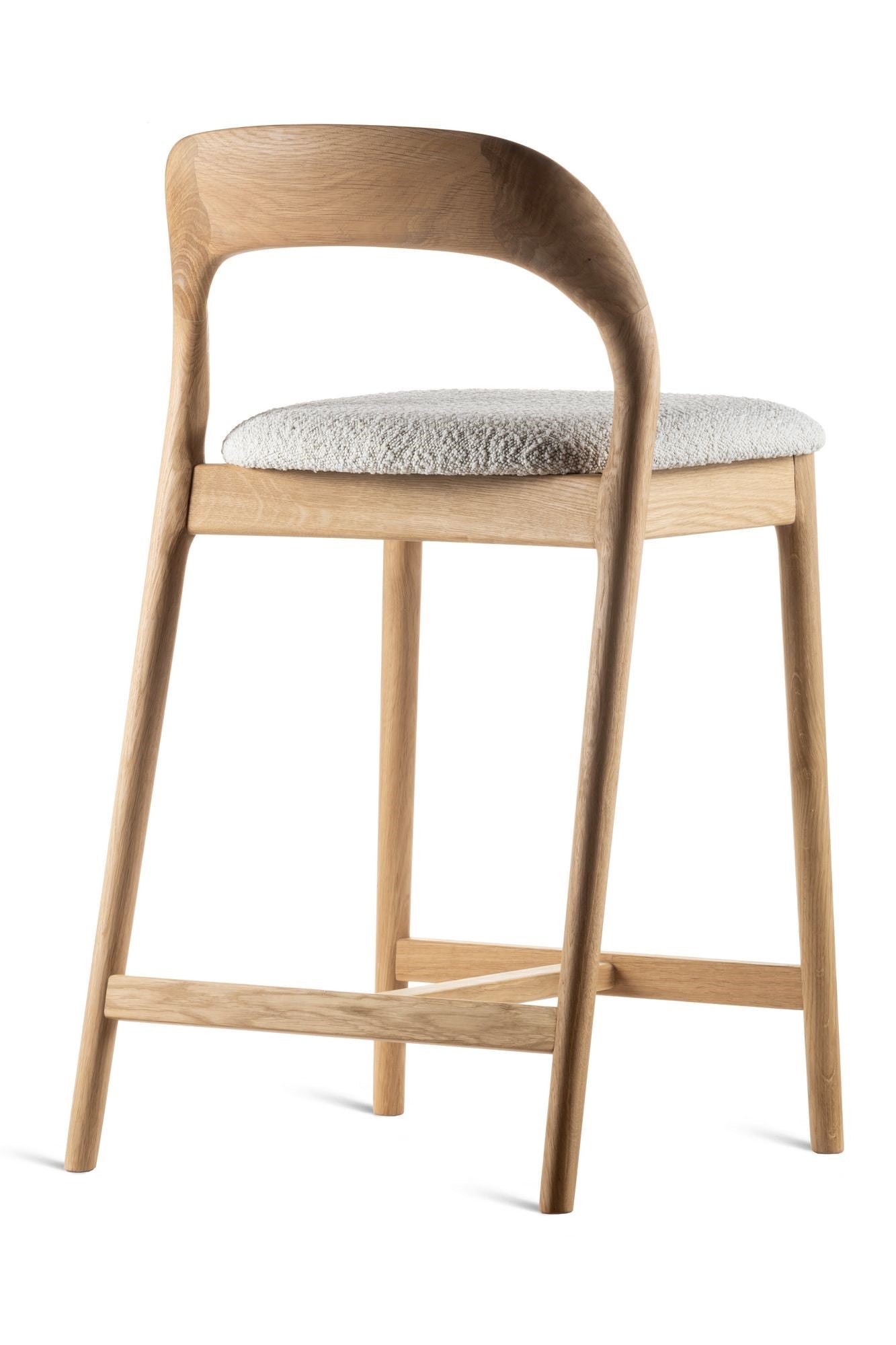 HelloChair HC310 Iwa barkruk H65 Haga 901 eiken oil bianco