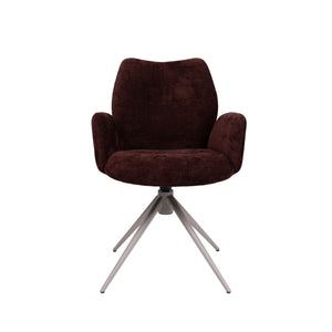 HelloChair HC38 Fenn armstoel Tango Burgundy spinpoot beige