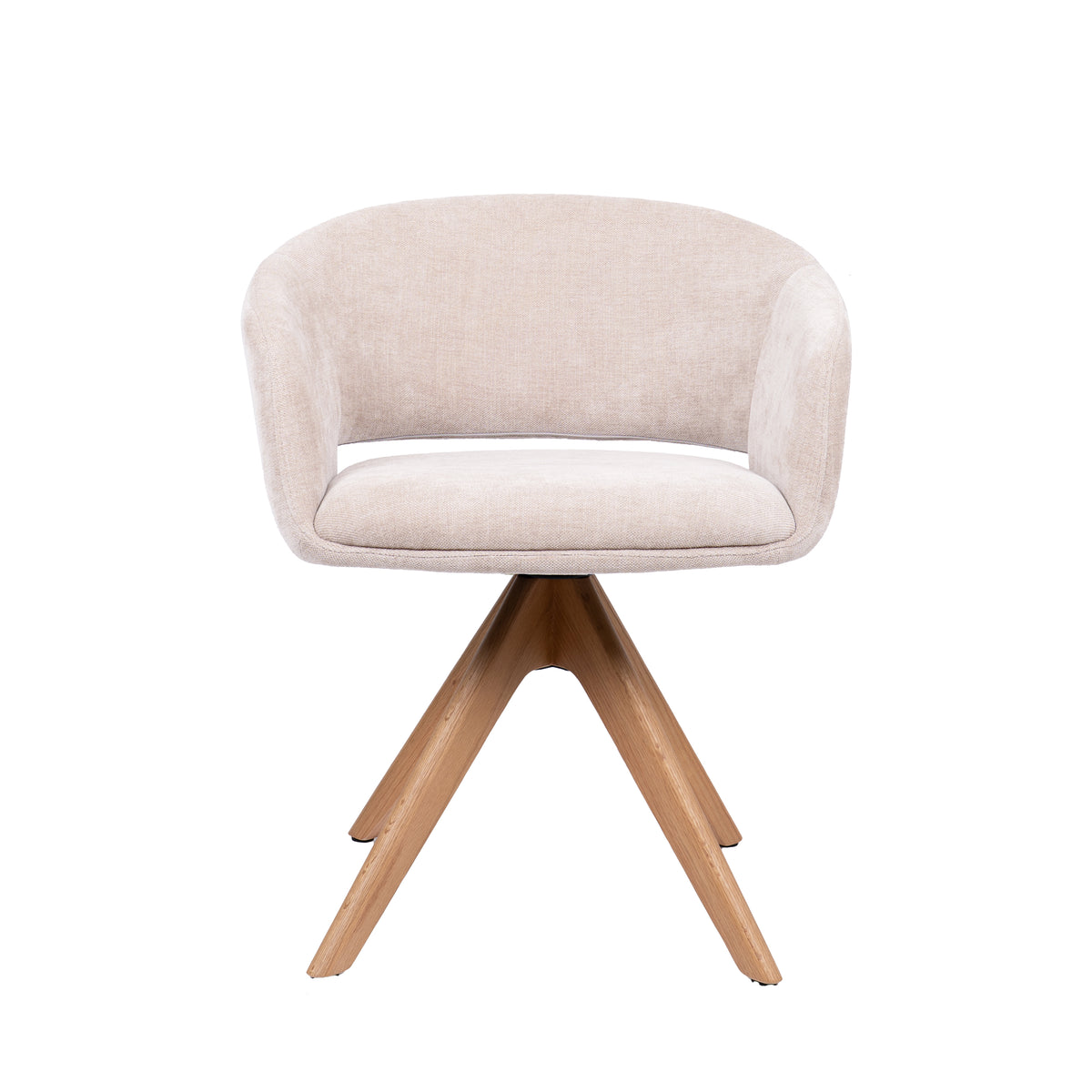 HelloChair HC41 Iloa eetkamerstoel Tango Beige spinpoot naturel