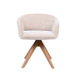 HelloChair HC41 Iloa eetkamerstoel Tango Beige spinpoot naturel