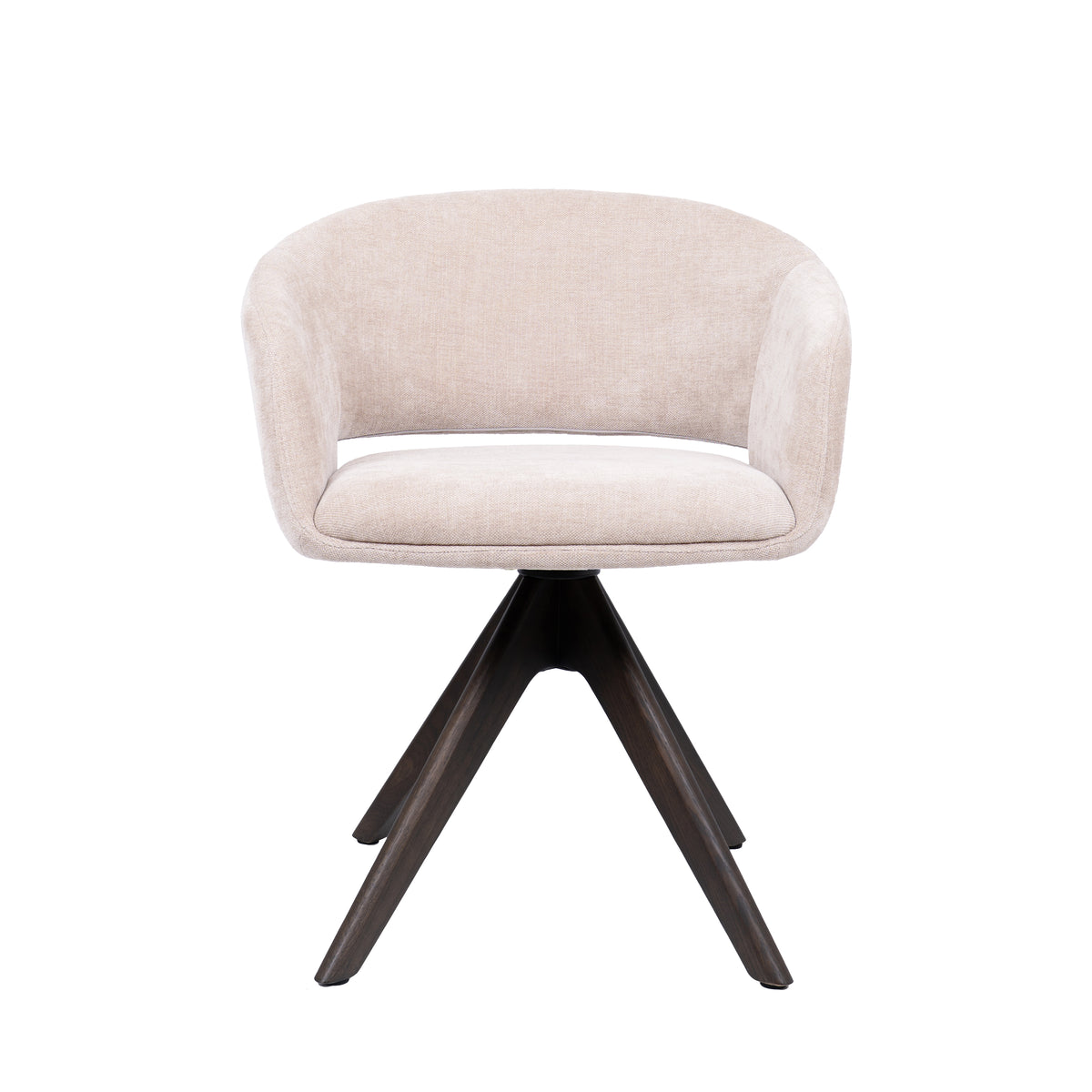HelloChair HC41 Iloa eetkamerstoel Tango Beige spinpoot walnoot