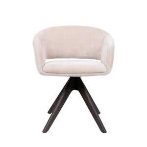 HelloChair HC41 Iloa eetkamerstoel Tango Beige spinpoot walnoot