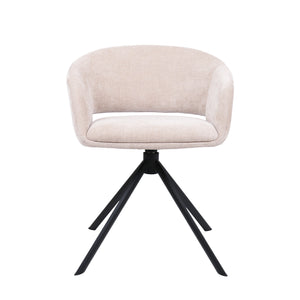 HelloChair HC41 Iloa eetkamerstoel Tango Beige spinpoot zwart