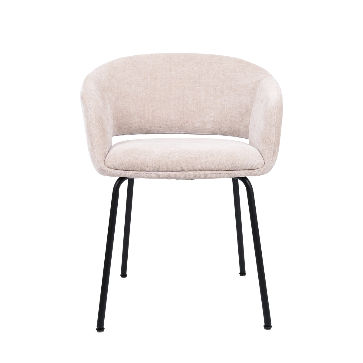 HelloChair HC41 Iloa eetkamerstoel Tango Beige vierpoot zwart