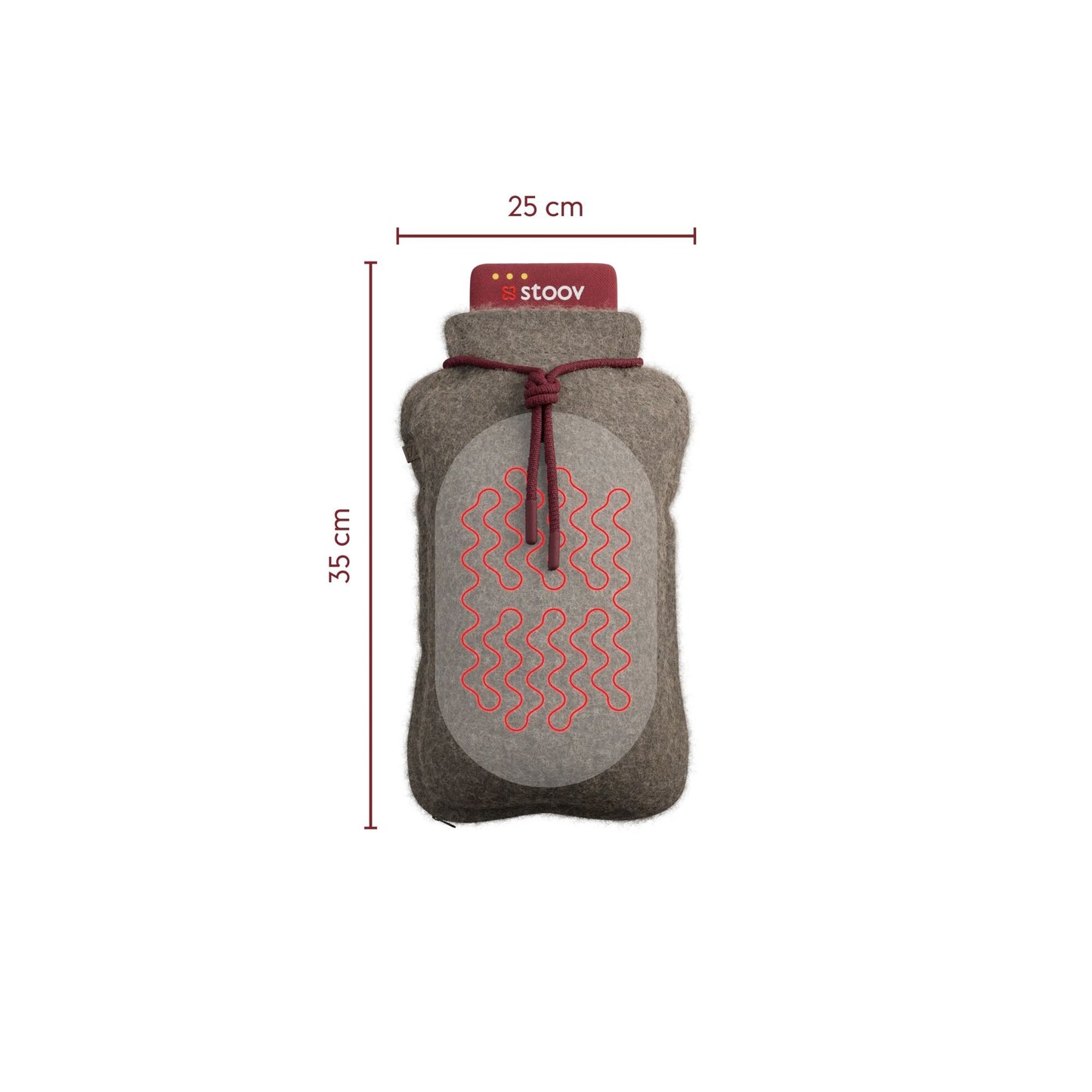 Stoov Homey Flex S3 elektrische kruik Teddy Taupe