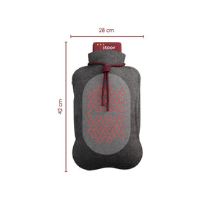 Stoov Homey XL Pro S3 elektrische kruik Melange Dark Grey