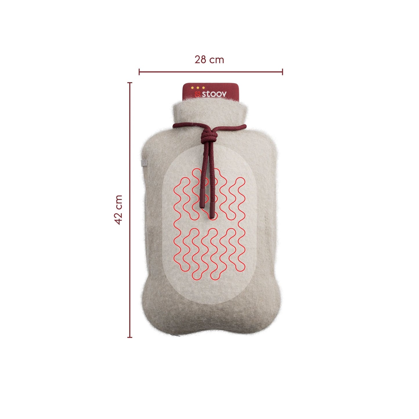 Stoov Homey XL Pro S3 elektrische kruik Teddy Off-White