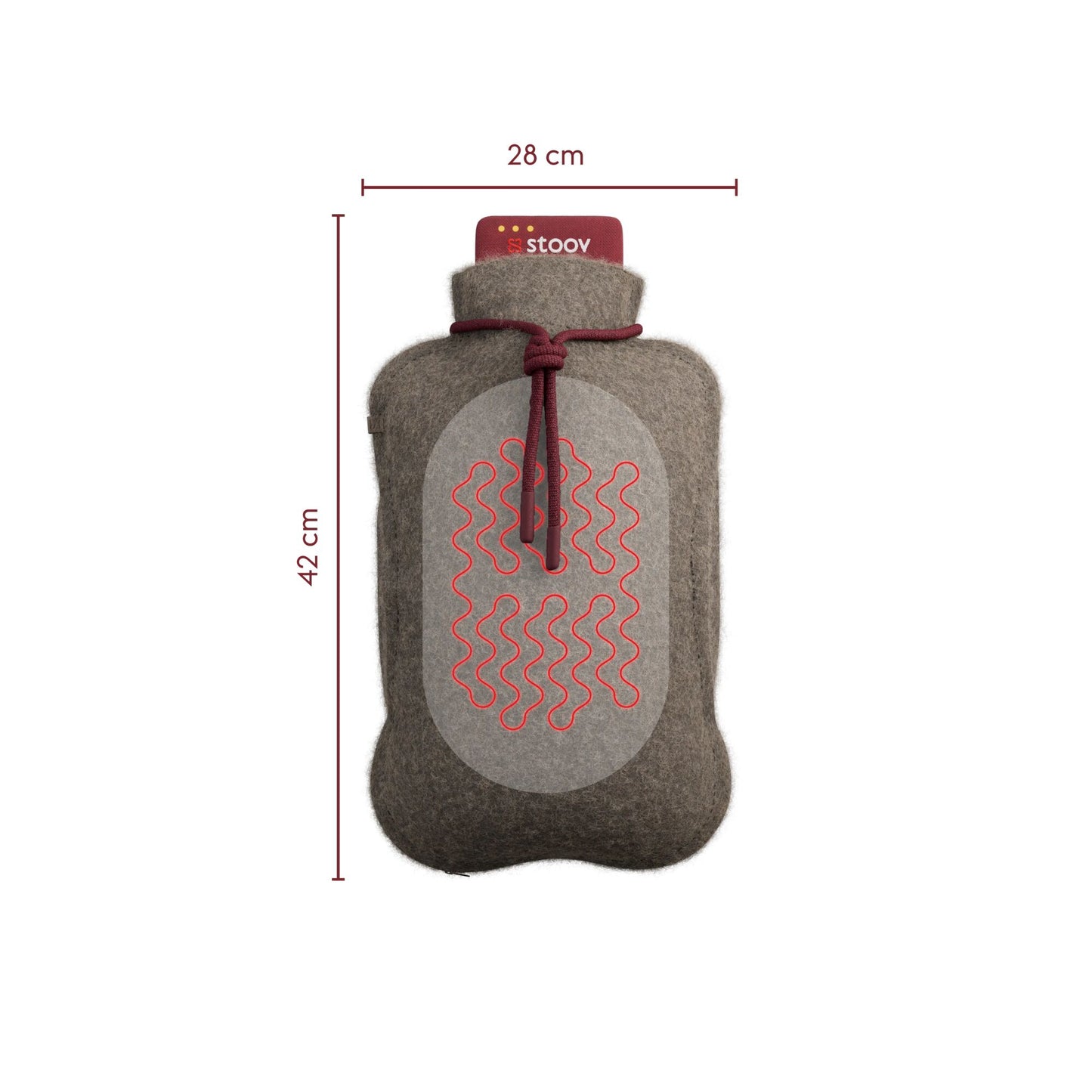 Stoov Homey XL Pro S3 elektrische kruik Teddy Taupe