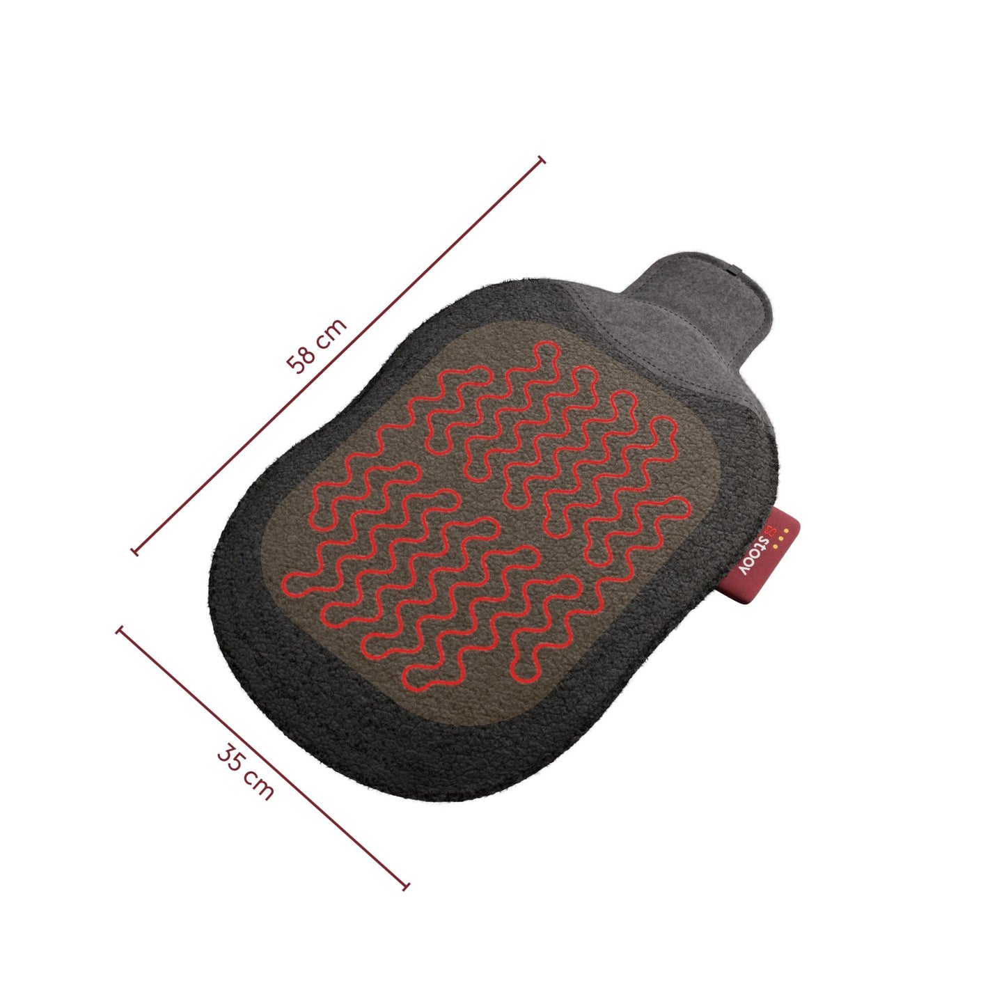 Stoov Huddle Flex S3 zitkussen Woolly Dark Grey