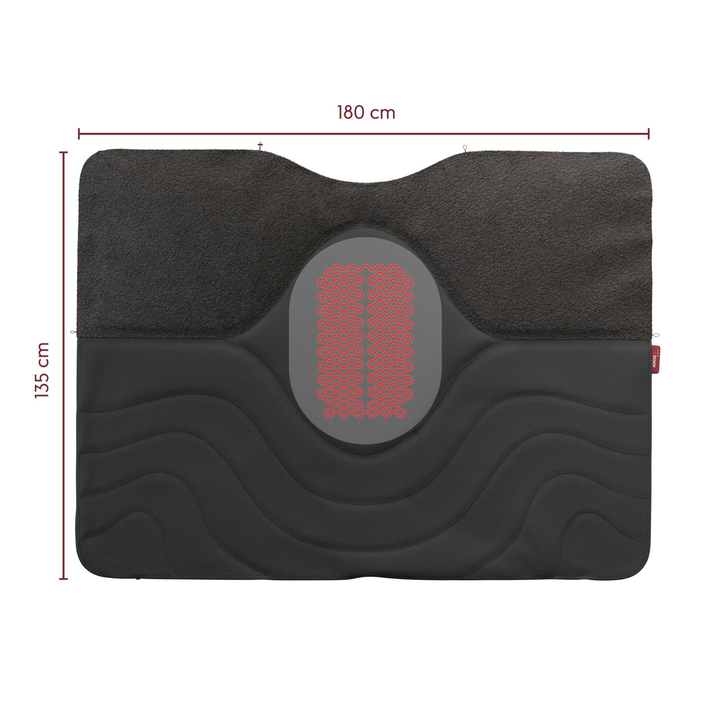 Stoov Huge Hug Flex S3 warmtedeken Woolly Dark Grey