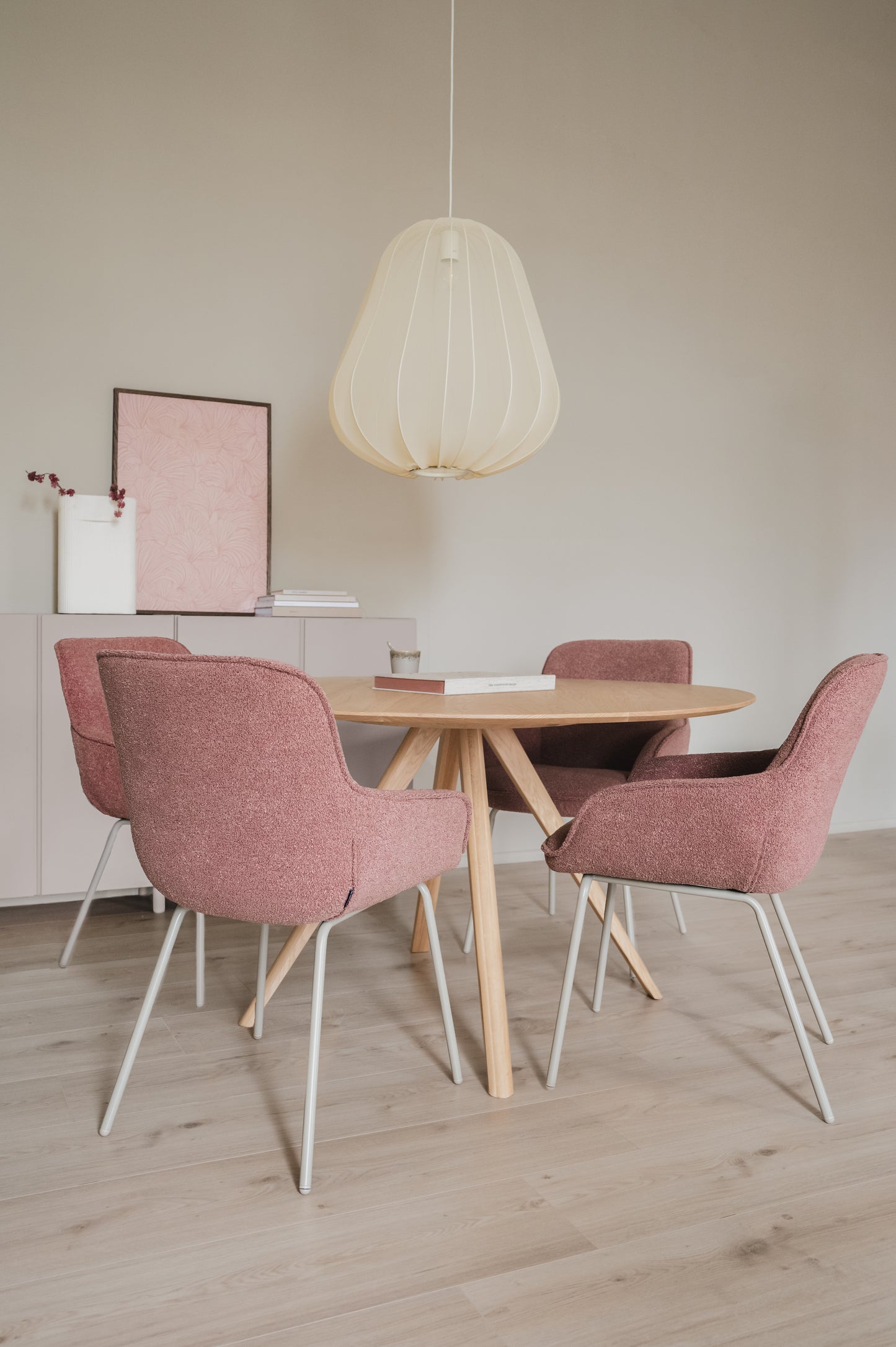 HelloChair HC04 Bloss eetkamerstoel vierpoot beige Crème