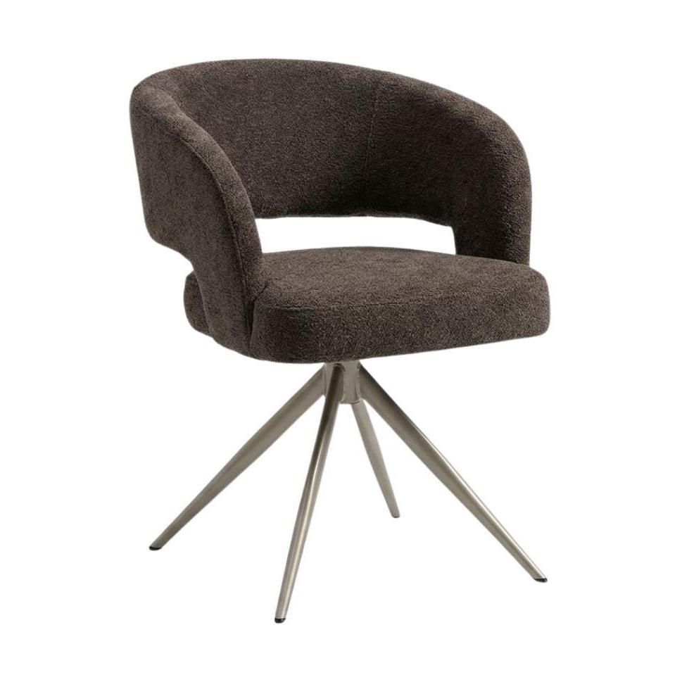 HelloChair HC126 Basio eetkamerstoel Be Brave Chocolate spinpoot recht T sunstone metallic