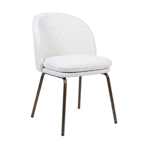 HelloChair HC20 Xess eetkamerstoel Beach Beige vierpoot anodic brown