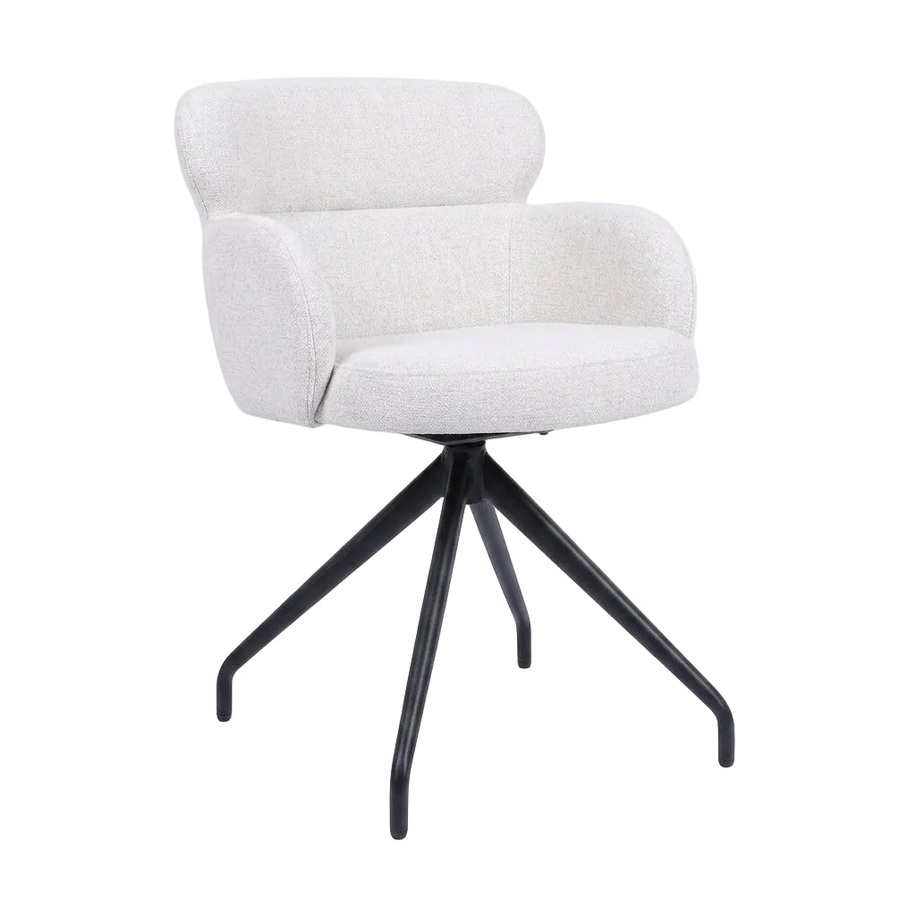 HelloChair HC22 Akin eetkamerstoel Beach Beige spinpoot zwart