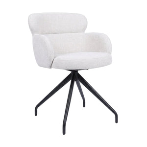 HelloChair HC22 Akin eetkamerstoel Beach Beige spinpoot zwart