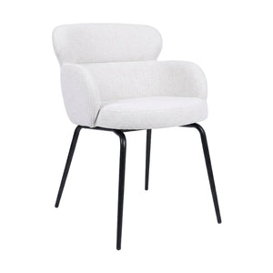 HelloChair HC22 Akin eetkamerstoel Beach Beige vierpoot zwart