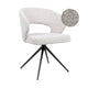 HelloChair HC25 Seli eetkamerstoel Chacha Linen spinpoot bruin