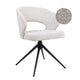HelloChair HC25 Seli eetkamerstoel Chacha Linen spinpoot zwart