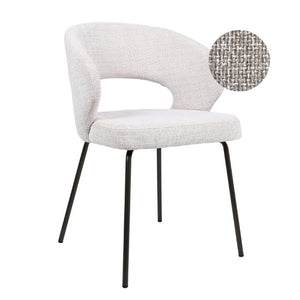 HelloChair HC25 Seli eetkamerstoel Chacha Linen vierpoot bruin