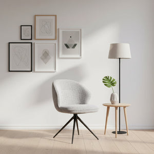 HelloChair HC26 Ulvi eetkamerstoel Milan Wheat spinpoot zwart